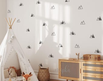 Mountain Wall Decals – Kids Room Decor, Removable Vinyl Stickers