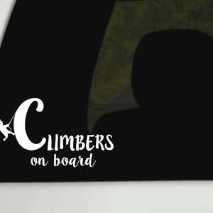 Little Climber On Board, Climber Baby Decal, Climber Car Sticker, Climber Car Decal, Climber Car Decal, Baby on Board, Cute Car Sticker