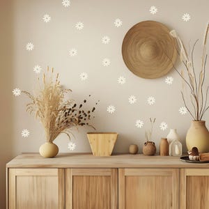 Adesivi murali a forma di margherita - Adesivi murali a forma di fiore, adesivi per cameretta dei bambini, cameretta dei bambini in stile boho