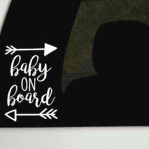 Customized Boho Baby on Board Sticker/Decal for kids, Boho baby on Board, Baby on Board Arrow, Car Decal Boho