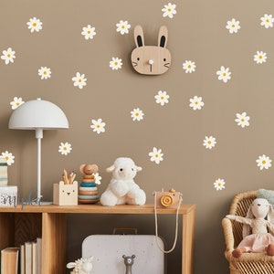 Daisy Wall Decals Flower Wall Stickers, Nursery Decals, Boho Nursery zdjęcie 3