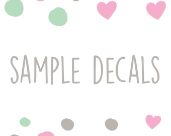 Sample decals