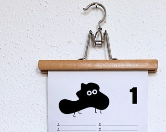 Printable Download A4 – Calendar Blobs – Design
