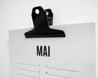 Geburtstagskalender Muster immerwährend Wandkalender Planer
