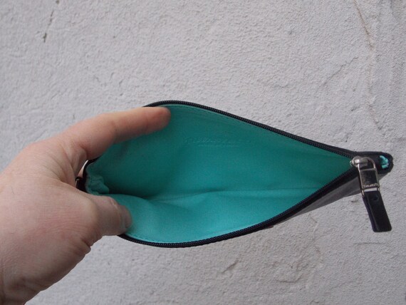 Tiffany & Co Flat Black Leather Zipper Pouch - image 4