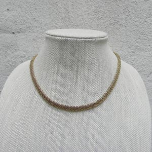 Napier Thick Gold Mixed Metals Necklace, Elegant and Rich