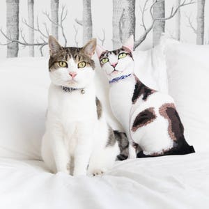 Personalisiertes Katzenporträtkissen Bild 2