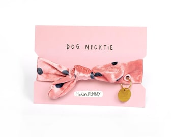 House collar for dogs • soft pink blueberry print