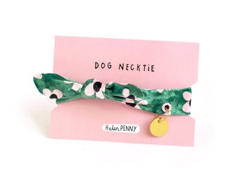 Green flower comfortable house collar bandana for dogs