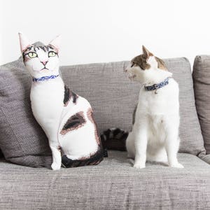 Personalisiertes Katzenporträtkissen Bild 1