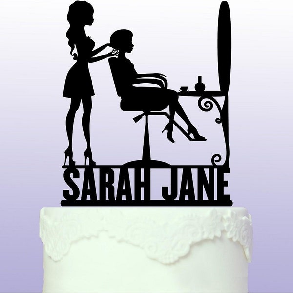 Personalised Hairdressing Cake Topper