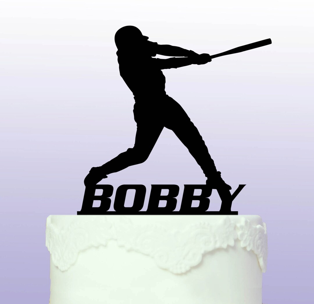 Personalised Baseball Cake Topper Etsy