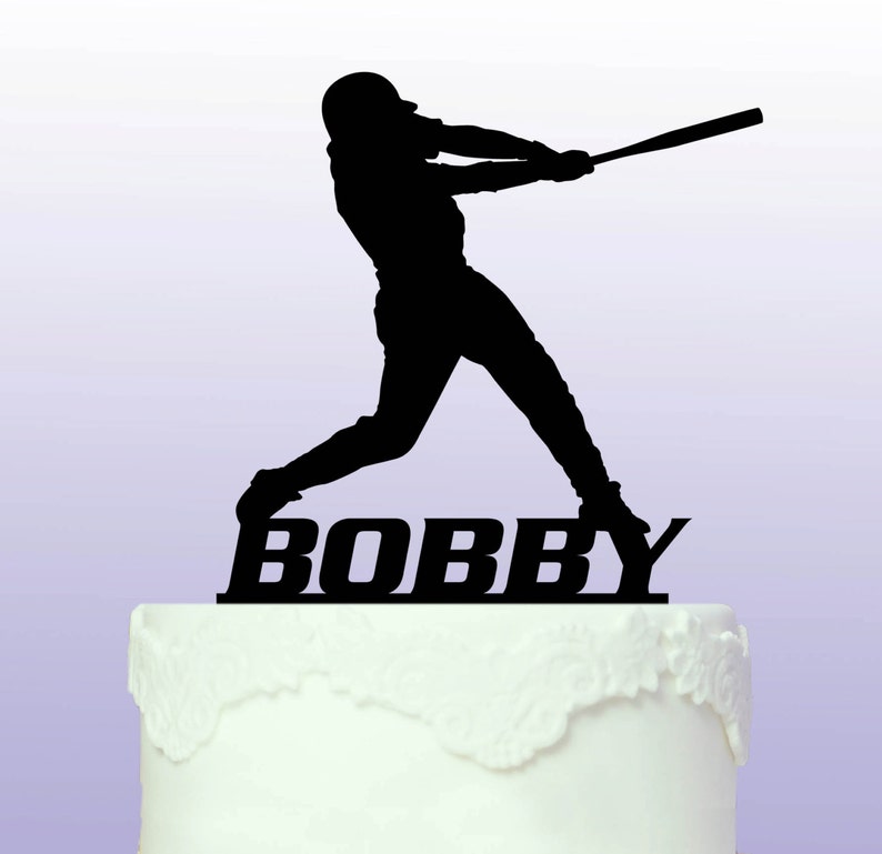 Personalised Baseball Cake Topper Etsy