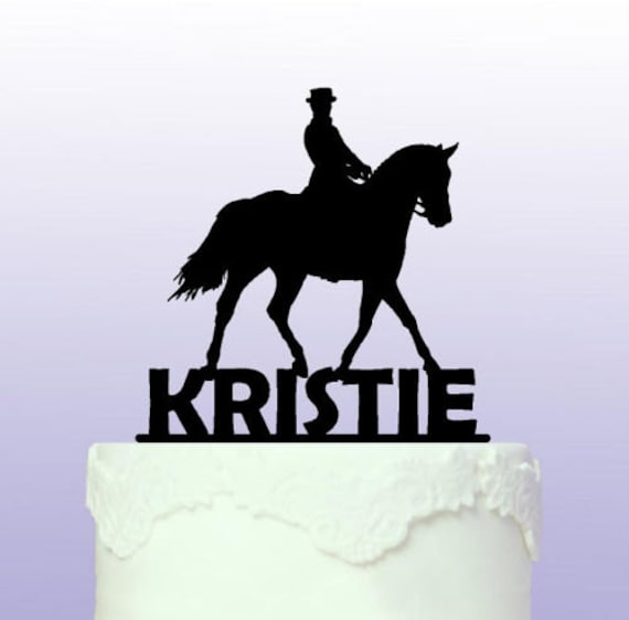 Personalised Equestrian Dressage Showjumping Cake/Cupcake Toppers On Rice Paper