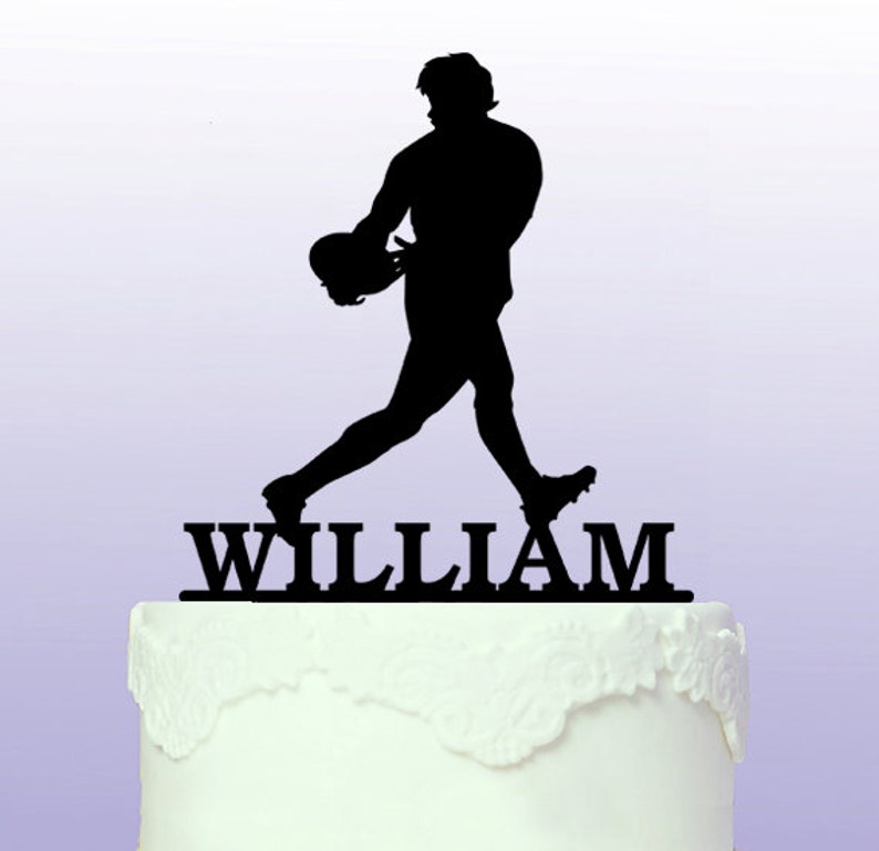 Personalised Rugby Cake Topper Etsy UK