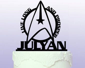 Personalised Vulcan Cake Topper