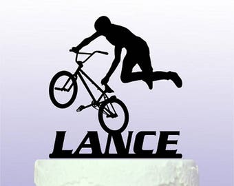 Personalised BMX Cake Topper