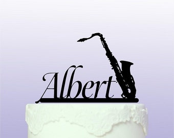 Personalised Saxophone Cake Topper