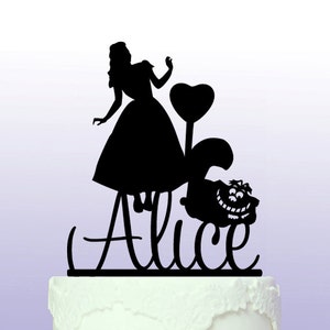 Alice In Wonderland Personalised Cake Topper