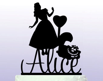 Alice In Wonderland Personalised Cake Topper