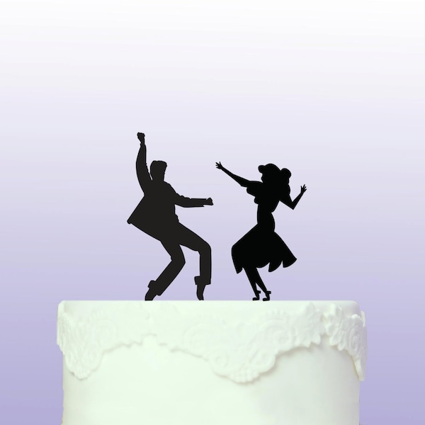 Décoration de gâteau Couple dansant