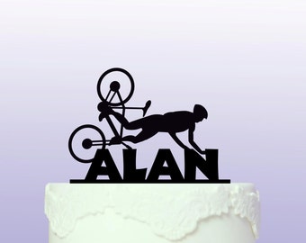 Personalised Bike Crash Cake Topper