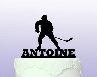 Personalised Ice Hockey Cake Topper
