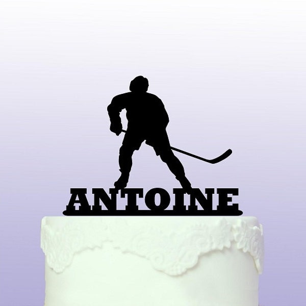 Personalised Ice Hockey Cake Topper