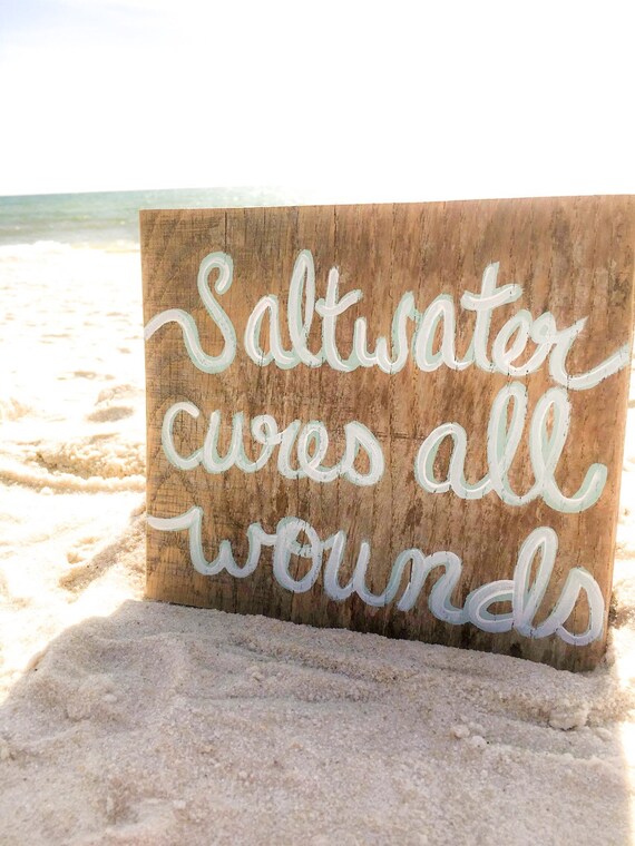Rustic Beach Décor Inspirational Wood Signs Saler Cures Image 0