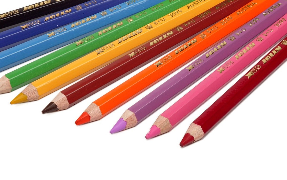 Jolly Xbig Jumbo Colored Pencils Set of 12 From Austria Etsy