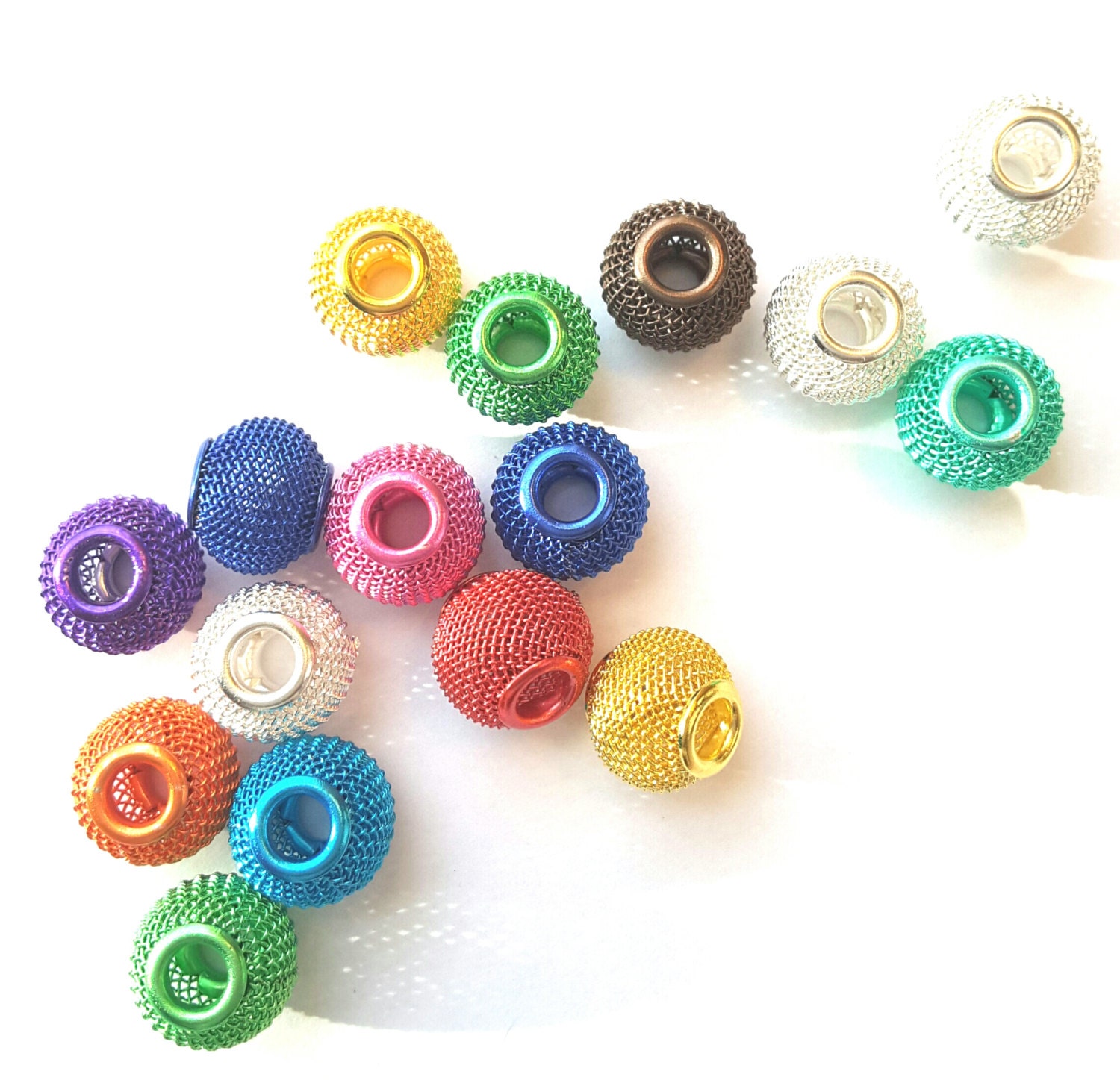 BeadsMesh BeadsBead MixesMulticolored mesh beads Bead Etsy