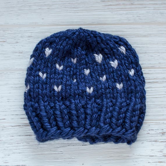 Knit Infant Beanie Hat