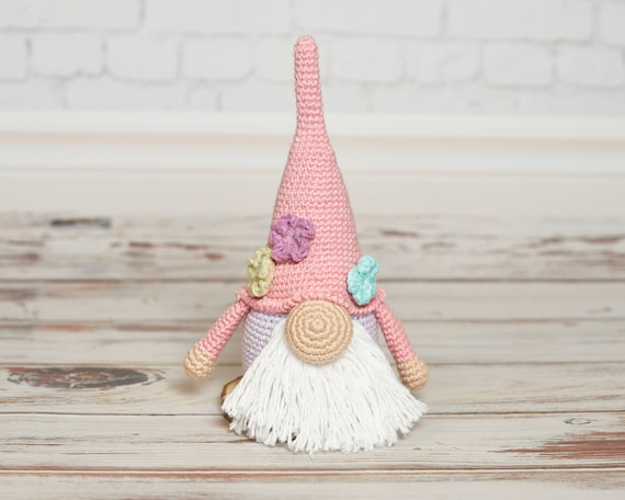 Spring Gnome with Flowers