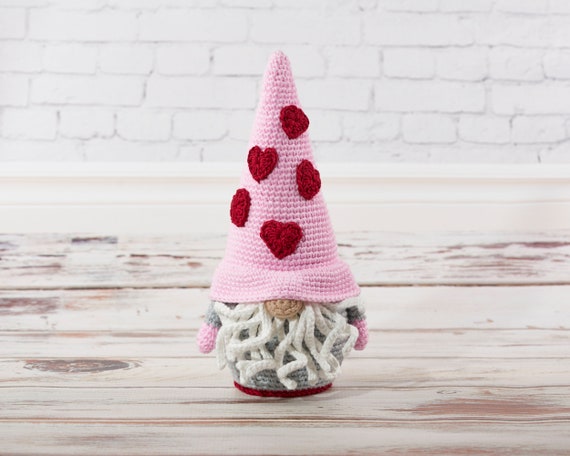 Crochet Valentine Gnome
