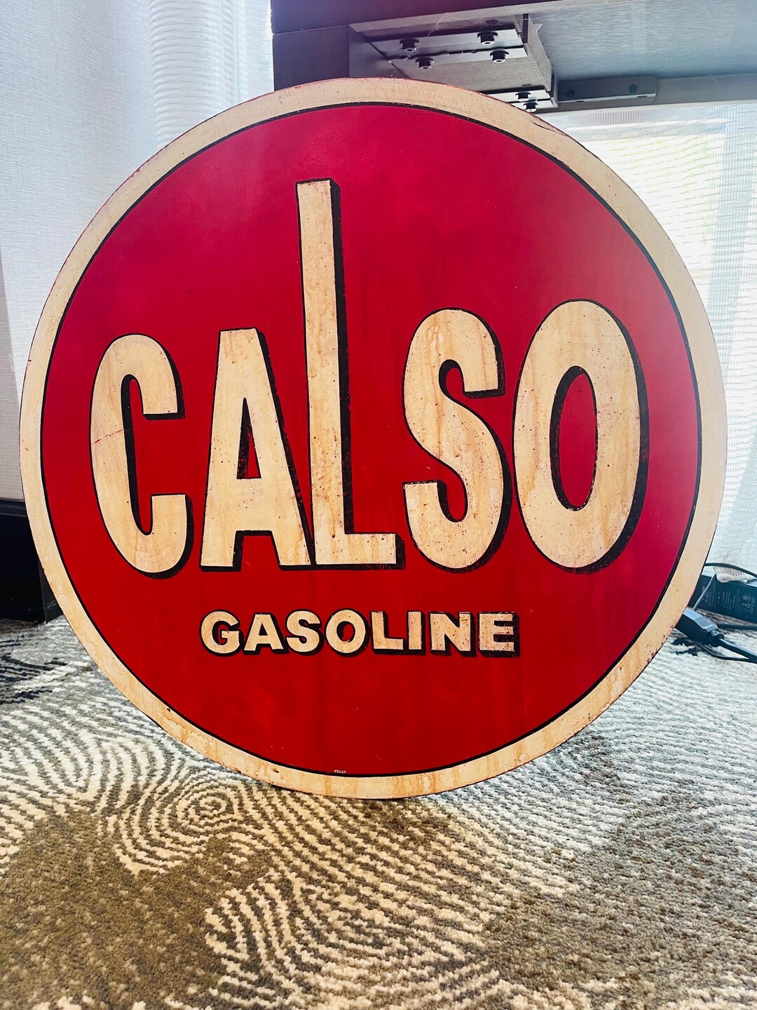 Calso Signs Hand Painted CALSO Gas Sign - Etsy