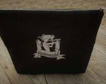 Küstenmädel Rockabilly Kulturtasche Kulturbeutel Schminktasche maritim