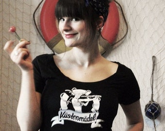 Küstenmädel Sailor Rockabella maritimes Shirt Seemannsbraut Segeln Norddeutsch Matrosin