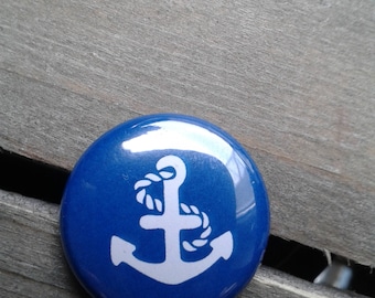 Anker maritimer Button Pin Anstecker Geschenk Segeln Törn Ankerliebe