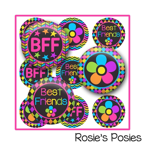 BFF Bottle Cap Images, Best Friends Forever Printable