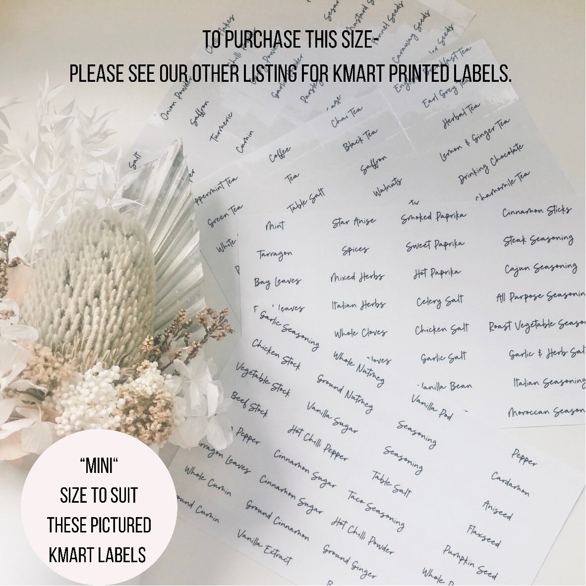 Custom Kmart Font Labels Pantry Labels Vinyl Labels Pantry Etsy Australia