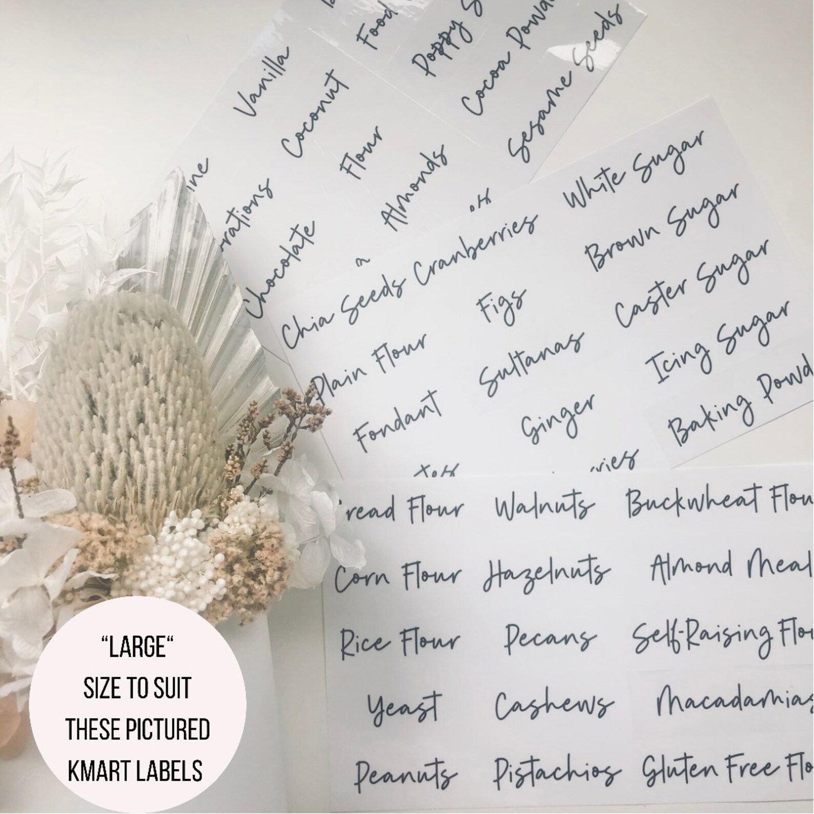 Custom Kmart Font Labels Pantry Labels Vinyl Labels Pantry Etsy Australia