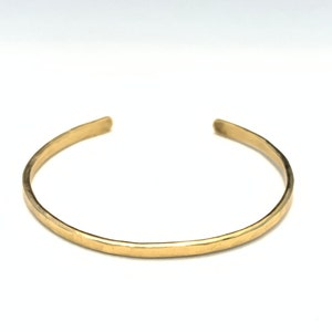 Hammered Brass Cuff Bracelet