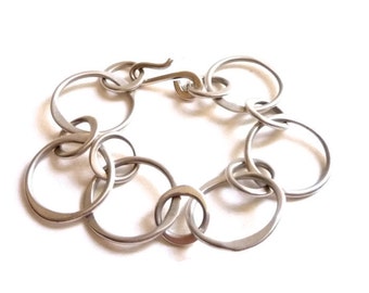 Sterling Silver Circles Bracelet