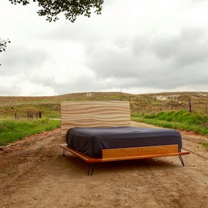 Hand carved bed