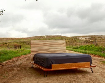 Hand carved bed