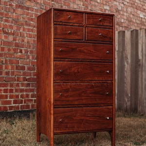 Contemporary Walnut Dresser