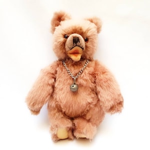 RARE!! Vintage Hermann Original Teddy Bear, German Hermann Hirschaid, Germany, Dralon plush, 1950s Teddy Bear 12&quot;