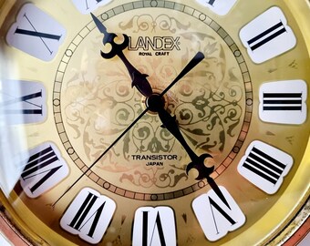 Landex Royal Craft Transistor Clock Japan, Japan Metal Wall