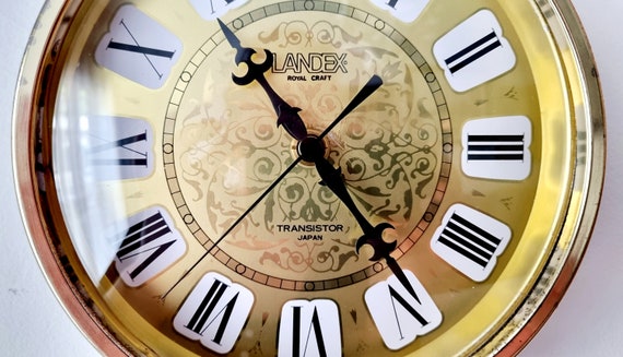 Landex Royal Craft Transistor Clock Japan, Japan Metal Wall Clock
