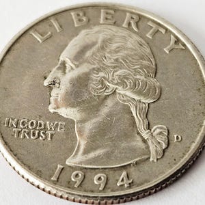 1984 D ワシントンクォーターダラー25セント銀貨 クォーターダラー ワシントン 1984 - Etsy 日本